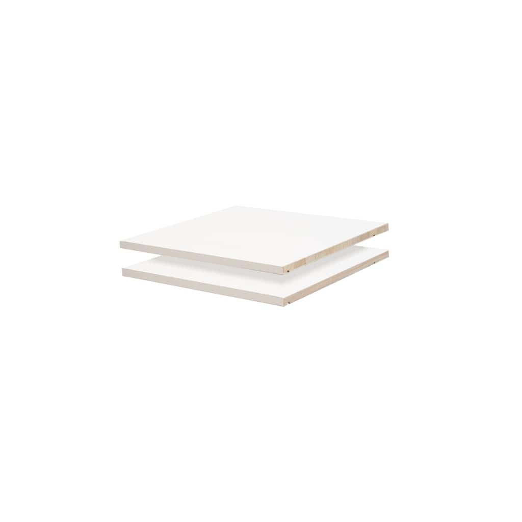 Palace Imports 100% Solid Wood Shelves for Metro, Cosmo Wardrobe Armoires, Set of 2