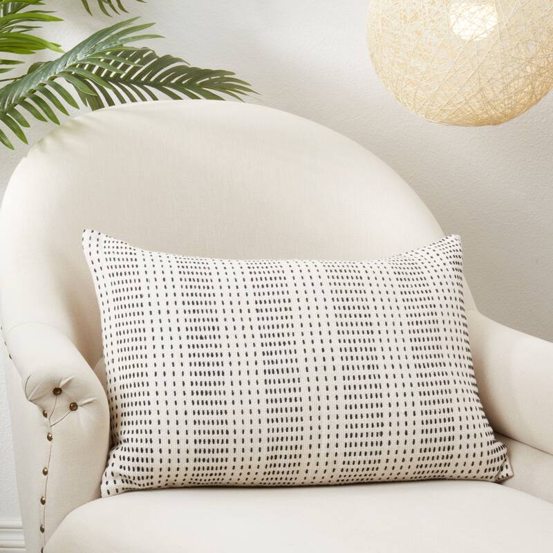 Contemporary Dash Stripe Throw Pillow