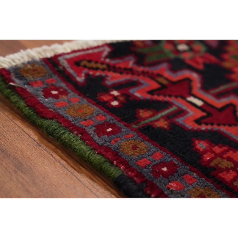 Hand Knotted Oriental 100% Wool Carpet Traditional Medallion Red Heriz Area Rug - 11' 0'' X 8' 0''
