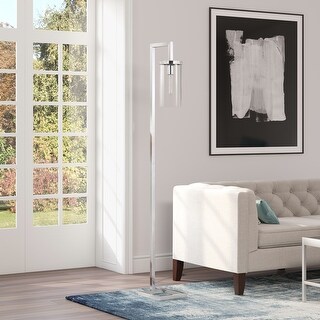 Malva 67.75" Tall Floor Lamp with Glass Shade - 11" Wide