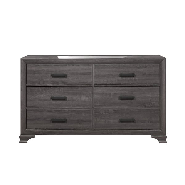 charcoal grey dresser Bronyan - Dark Gray drawer dresser features English dovetail construction RUSTIC CHARCOAL GRAY OASIS 7