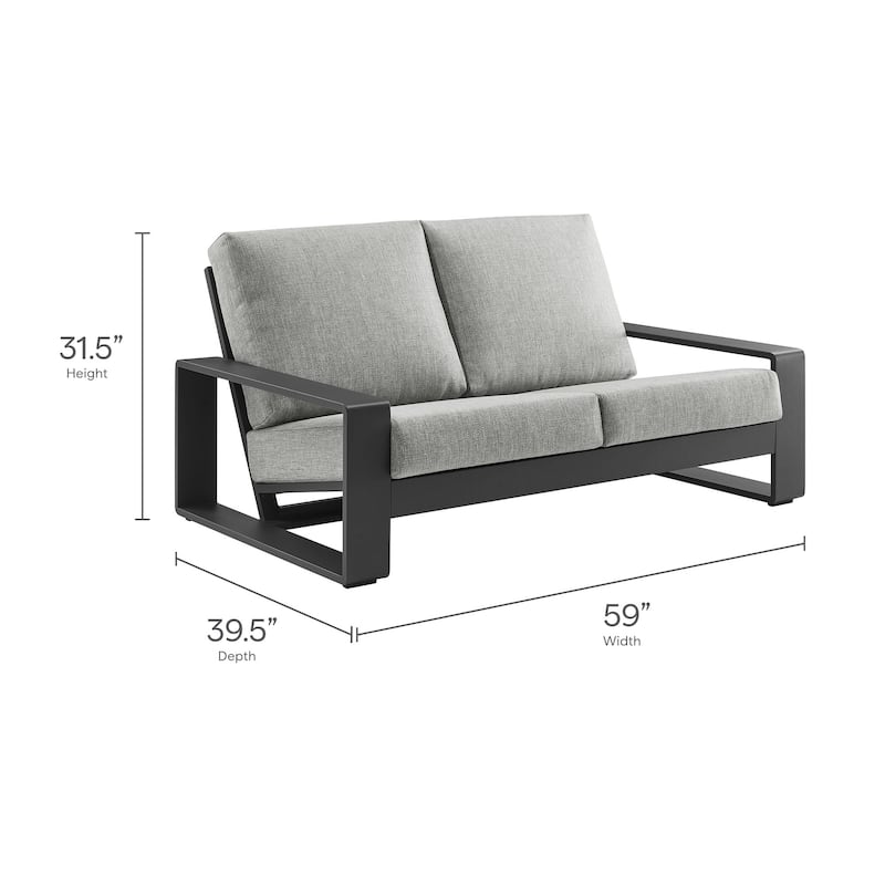 Lirienne 4-Piece Outdoor Patio Aluminum Furniture Set