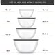 preview thumbnail 7 of 24, JoyFul by JoyJolt Set of 4 Glass Mixing Bowls With Lids - 16.5 oz, 33.5 oz, 50.5oz, 67.5oz