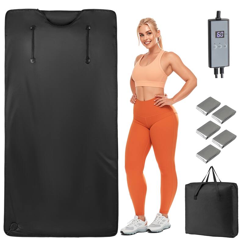 Gymax Infrared Sauna Blanket Portable Full-Body Personal Sauna for