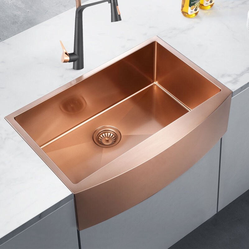 HIGOLD 33'' L Rectangle Single Bowl Stainless Steel Kitchen