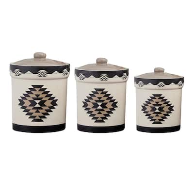 Paseo Road by HiEnd Accents Chalet Aztec Canister Set, 3PC