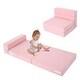 preview thumbnail 39 of 48, DoCred Kids Folding Sofa, Convertible Floor Mattress, Bed, Play Couch