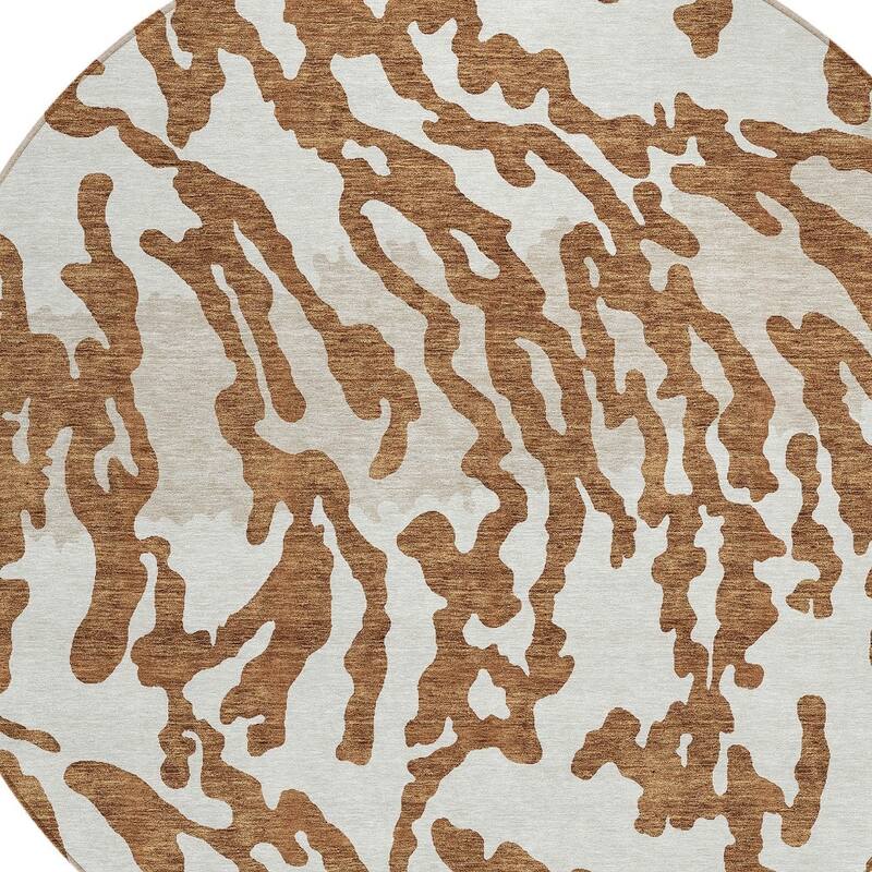 HomeRoots Animal Print Transitional Rectangle Outdoor Rug
