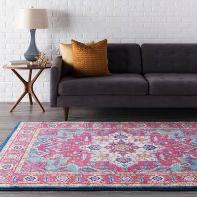 Georgian Persian Traditional Oriental Red/Multi Area Rug - 9'3" x 12'6"