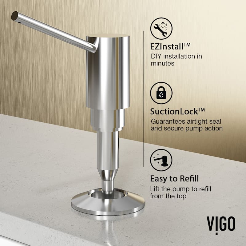 VIGO Greenwich 18" H Single Handle Pull-Down Sprayer Kitchen Faucet