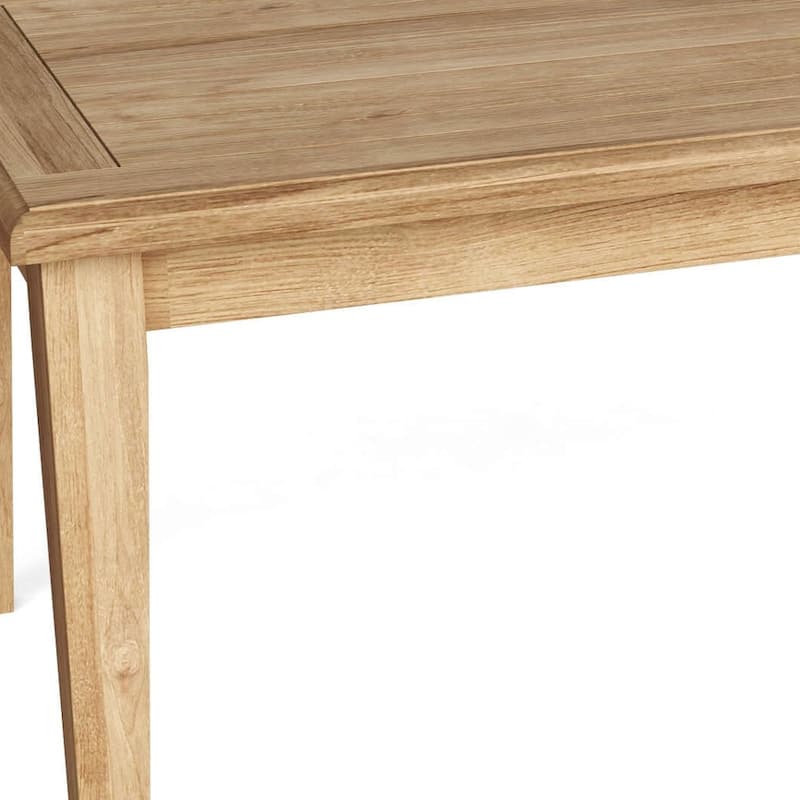 HomeRoots 47" Natural Solid Wood Outdoor Coffee Table