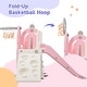 preview thumbnail 19 of 41, 5 In 1 Kids Playground Climber Slide Playset with Toddler Slide And Swing - 64.2'' L x 63.4'' W x 40.2'' H