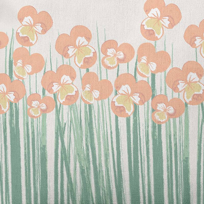 Field of Pansies Outdoor Pillow