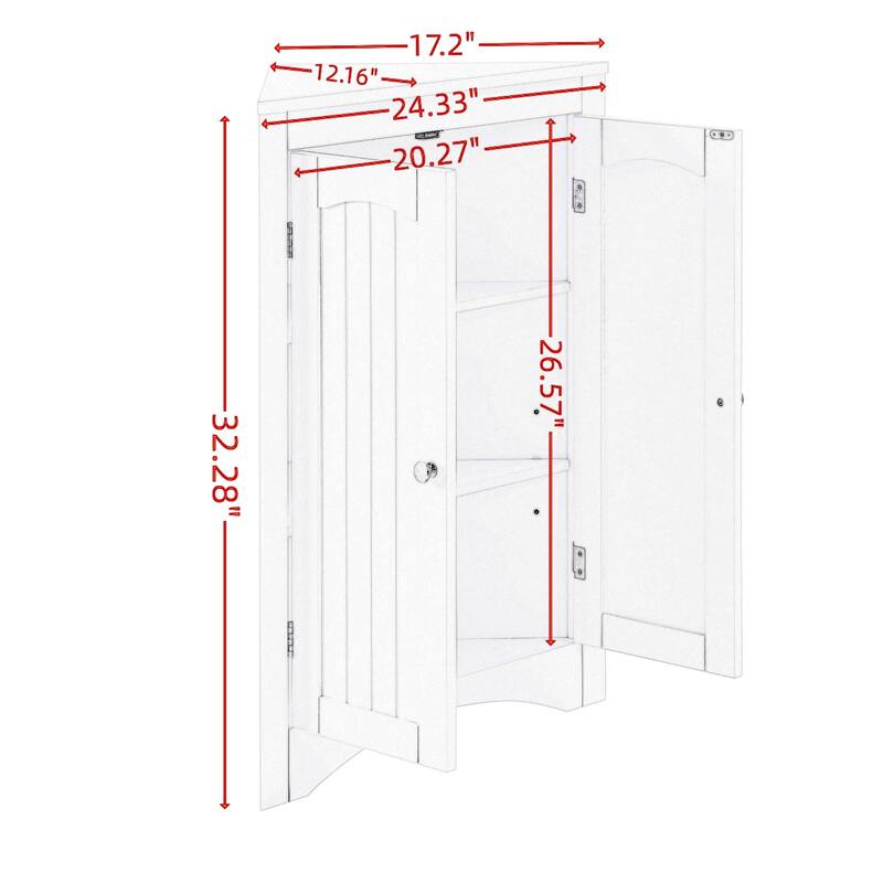 Free Standing Storage Cabinet Sideboard Cabinet Corner Cabinet
