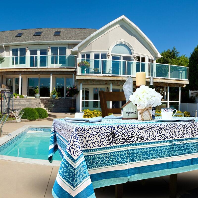 Cotton Floral Garden Tablecloth Rectangle