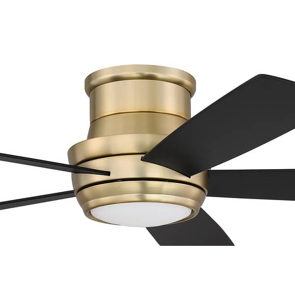 Shop Craftmade Tmph525 Tempo Hugger 52 5 Blade Led Ceiling Fan With Led Overstock 12989984