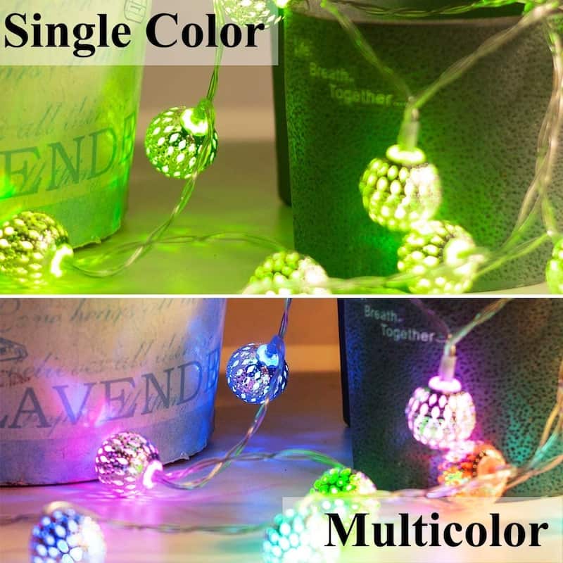 Color Changing Globe String Lights, 50LED - Standard