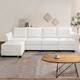 Option 4-Seater with Ottoman, Bright White