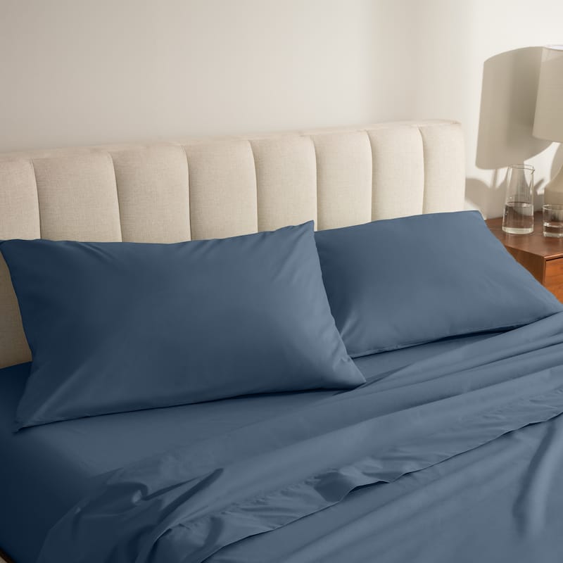 Bare Home Organic Cotton Percale Pillowcase Set (Set of 2)