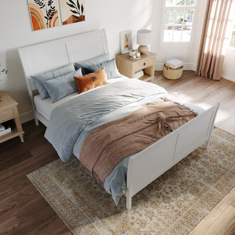 AFI Portland Foundation Bed with Matching Footboard