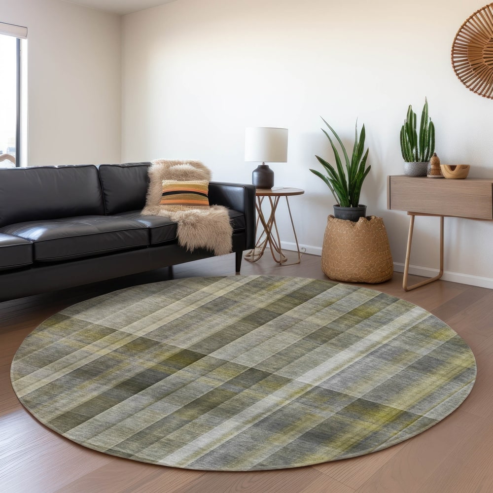 Premium Washable Super Soft Plaid Mayfield Rug