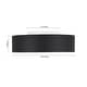 preview thumbnail 17 of 15, 5CCT Dimmable Ceiling Light Round Drum Flush Mount - 13.8 in