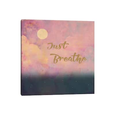 iCanvas "Just Breathe" by Tammy Kushnir Canvas Print