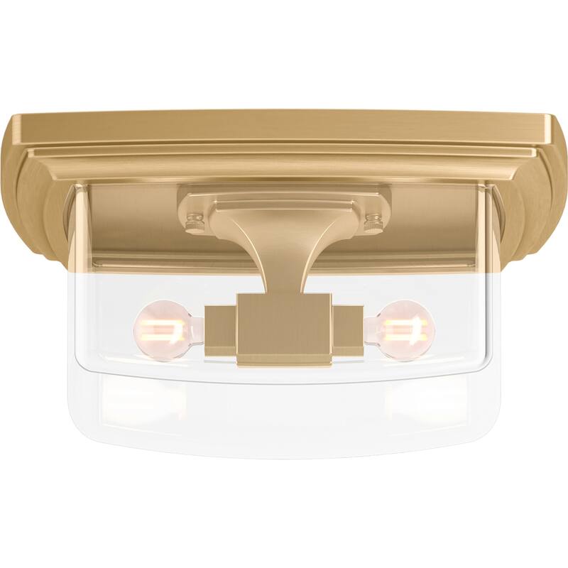 Kohler Lighting 31760-FM02 Riff 2 Light 14" Wide Flush Mount Bowl - Brushed Moderne Brass