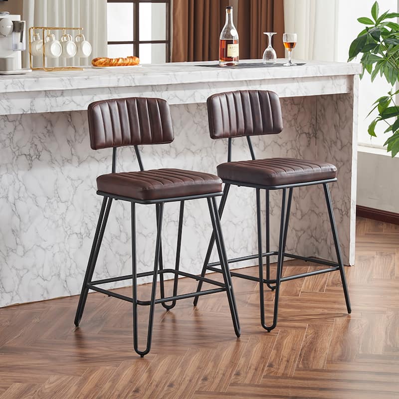 Industrial Bar Stools Set Of 2