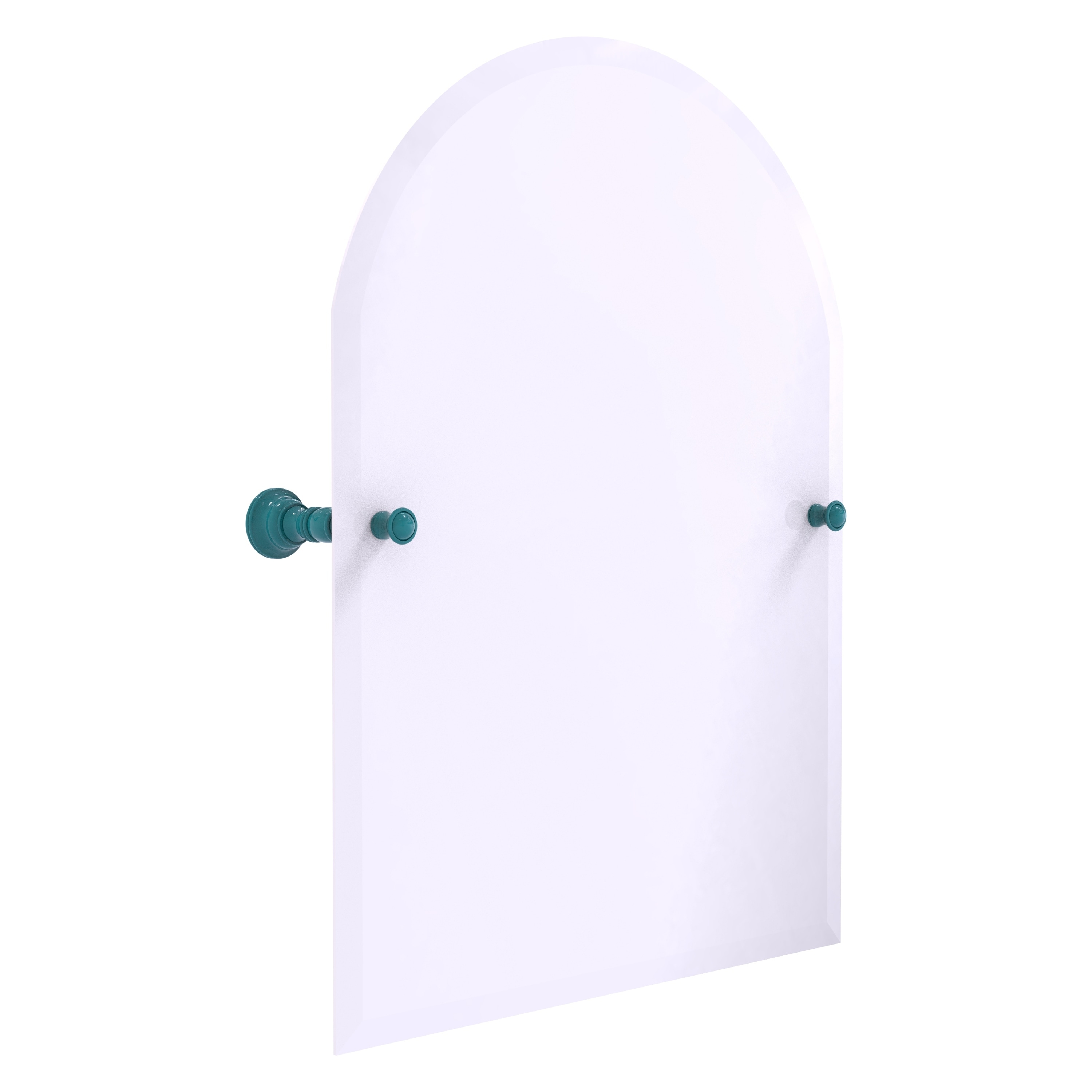 Allied Brass Carolina Collection Frameless Arched Top Tilt Mirror with Beveled Edge