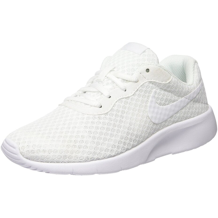 white nike mesh trainers