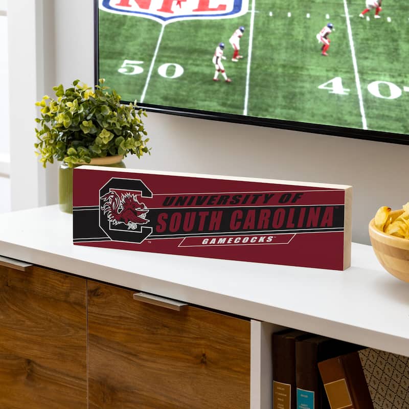 University of South Carolina Wooden Tabletop Mantel Shelf Sign - 5" x 18"