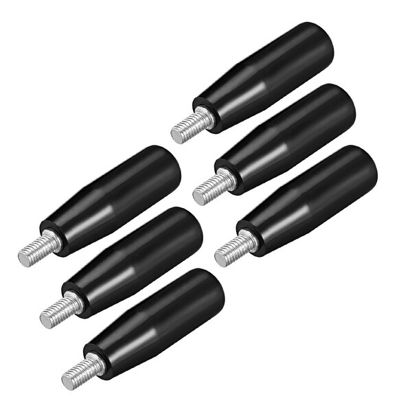 6 Pcs Revolving Handwheel Machine Handle M6 Male Threaded Stem