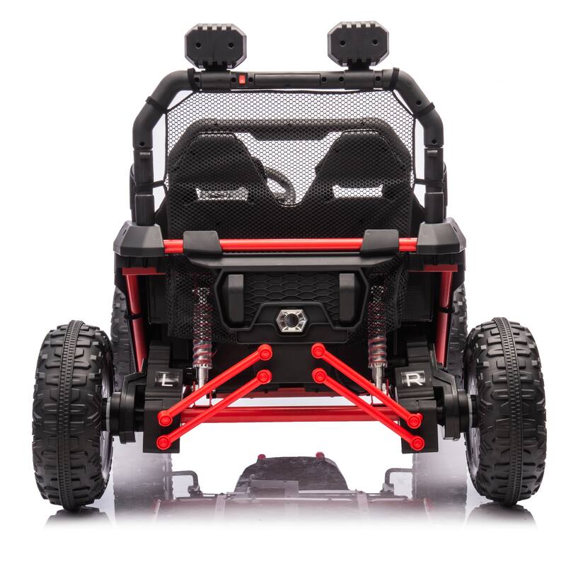 24V Ride On UTV for Kids with Parental Remote, Bluetooth, and LED Lights, 4-Wheel Suspension