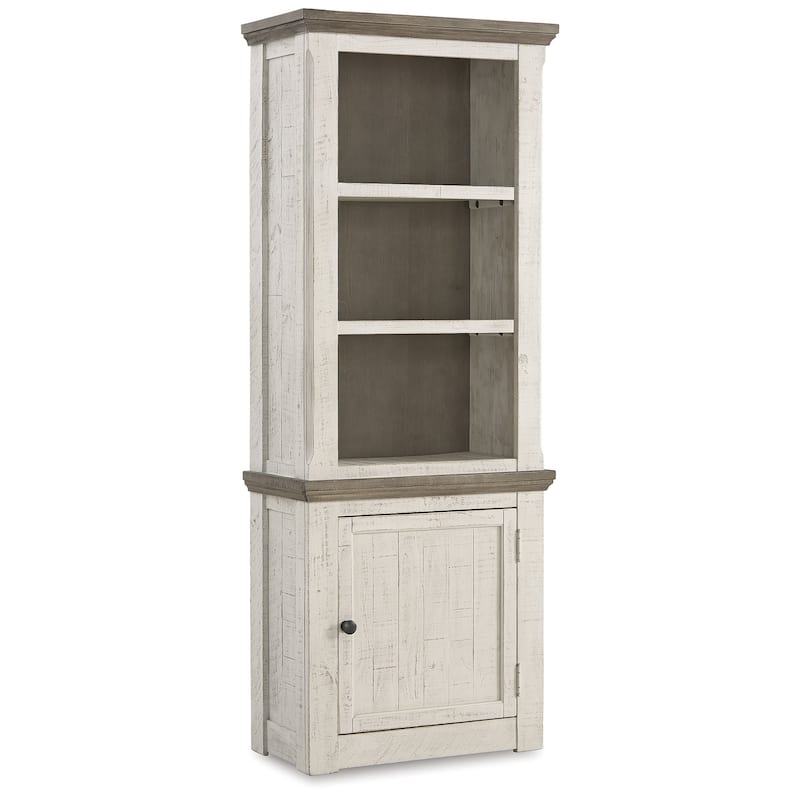 Havalance Right Pier Cabinet, White/Brown - 7'9" x 9'9"