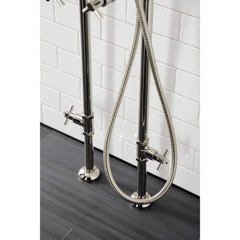 Kingston Brass Concord Freestanding Tub Faucet with Supply Line