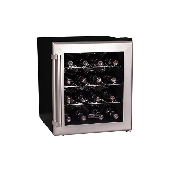 Koldfront TWR160 17 Inch Wide 16 Bottle Wine Cooler with Thermoelectric Cooling