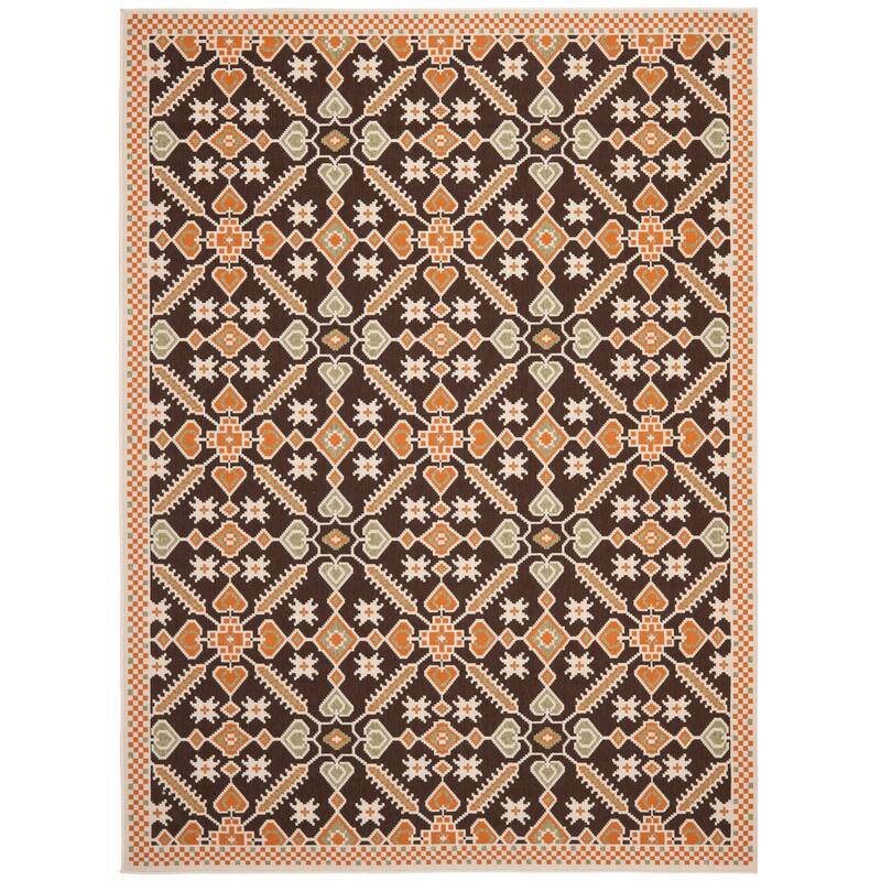 SAFAVIEH Veranda Karamfila Indoor/ Outdoor Waterproof Patio Backyard Rug