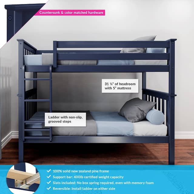 Max and Lily Twin over Twin Bunk Bed