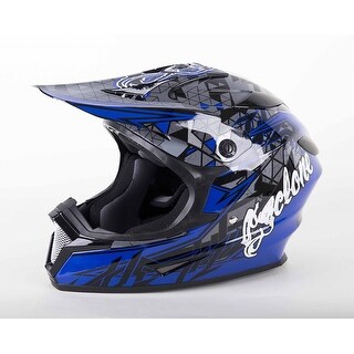 dirt bike helmets blue