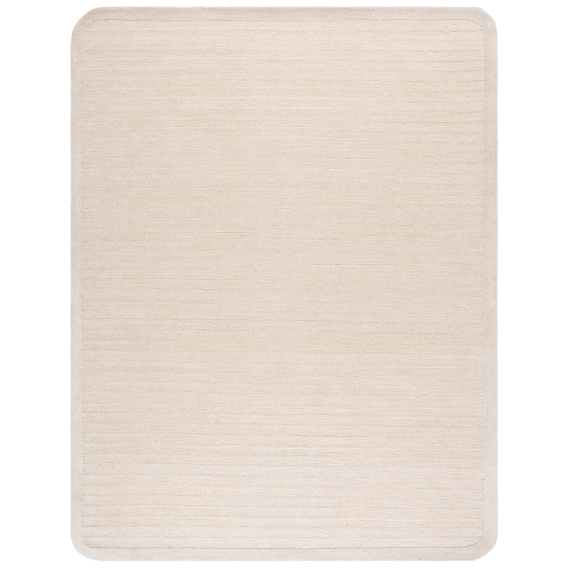 SAFAVIEH Handmade Ebony Sawako Wool Rug - 8' x 10' - Beige/Ivory