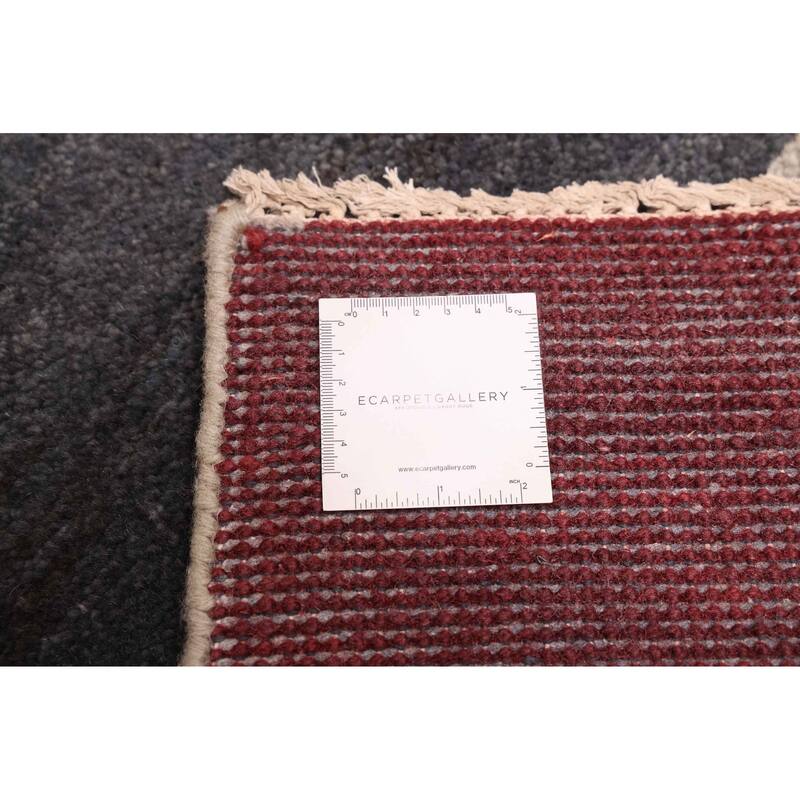 ECARPETGALLERY Hand-knotted Peshawar Ziegler Light Grey Wool Rug - 5'0 x 7'0