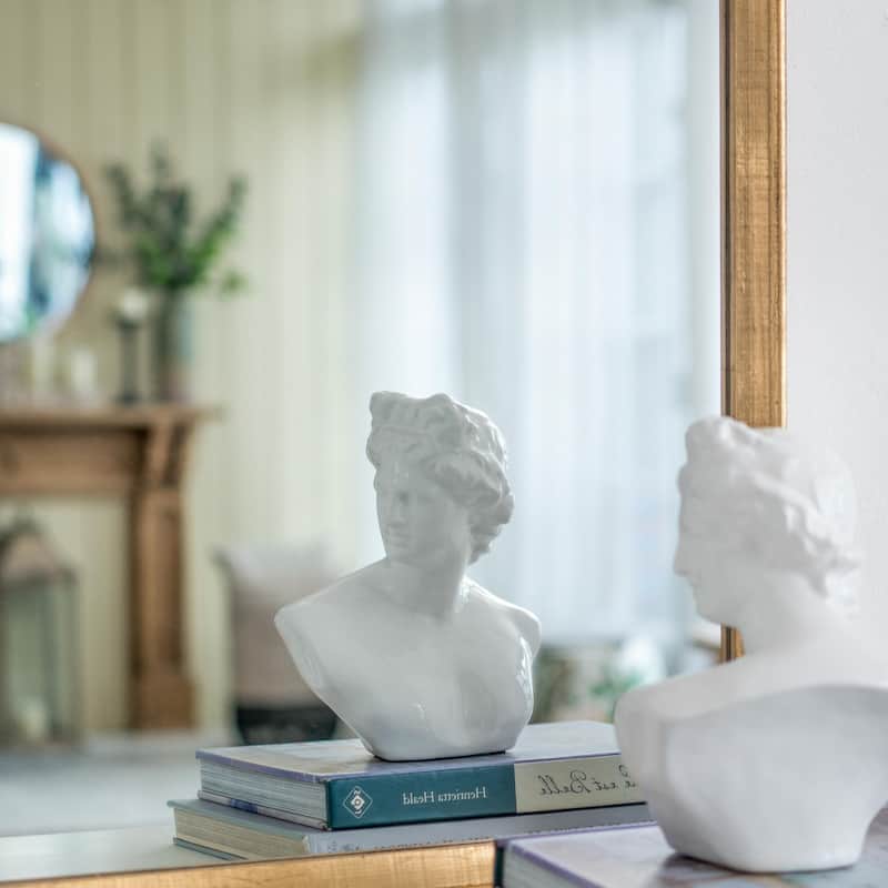 Mid-Century Style Living Room Oval Mirror