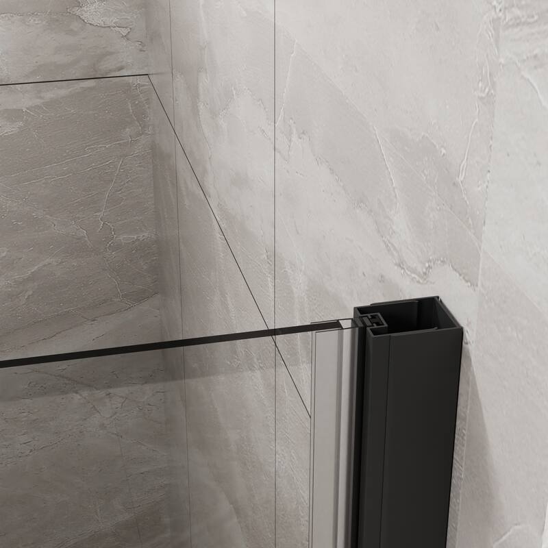 34"x 72" Bifold Frameless Glass Shower Door