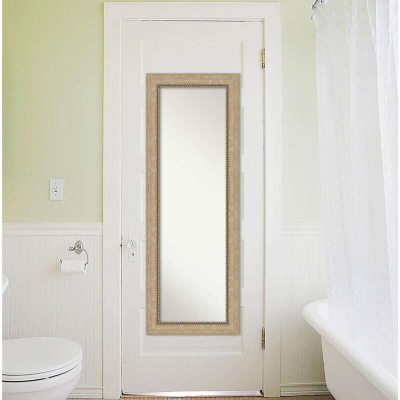 Non-Beveled Full Length On The Door Mirror - Astor Frame