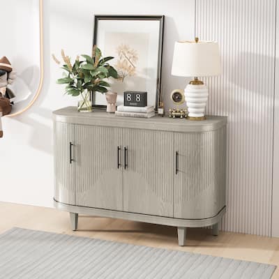 Storage Cabinet Wooden Console Table Coffee Bar Cabinet