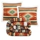 preview thumbnail 144 of 158, Indigo Hill by HiEnd Accents Campfire Sherpa Fleece Throw, 1PC or 3PC 3-Piece - Del Sol