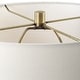 preview thumbnail 6 of 5, Uttermost Plinth White Marble Table Lamp - 27.75" H X 15" W X 15" D
