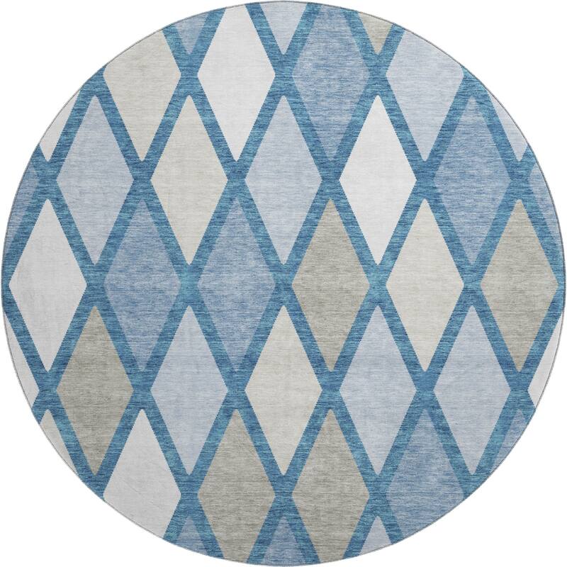Premium Washable Super Soft Mosaic Diamonds Mayfield Rug