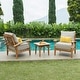 preview thumbnail 14 of 14, Cambridge Casual Leon Teak Patio Club Chair with Cushion